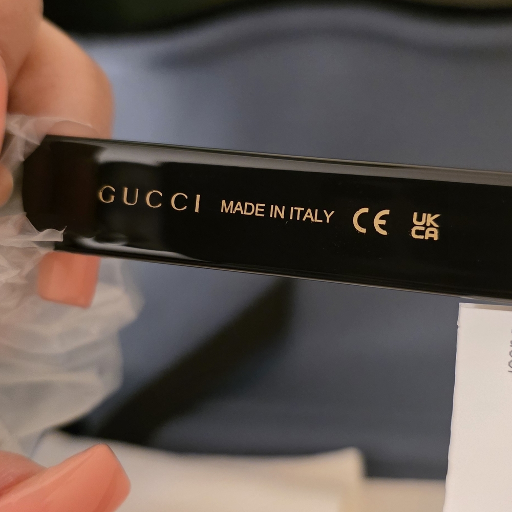 Gucci Black Cat-Eye Sunglasses 56mm - Picture 7 of 10